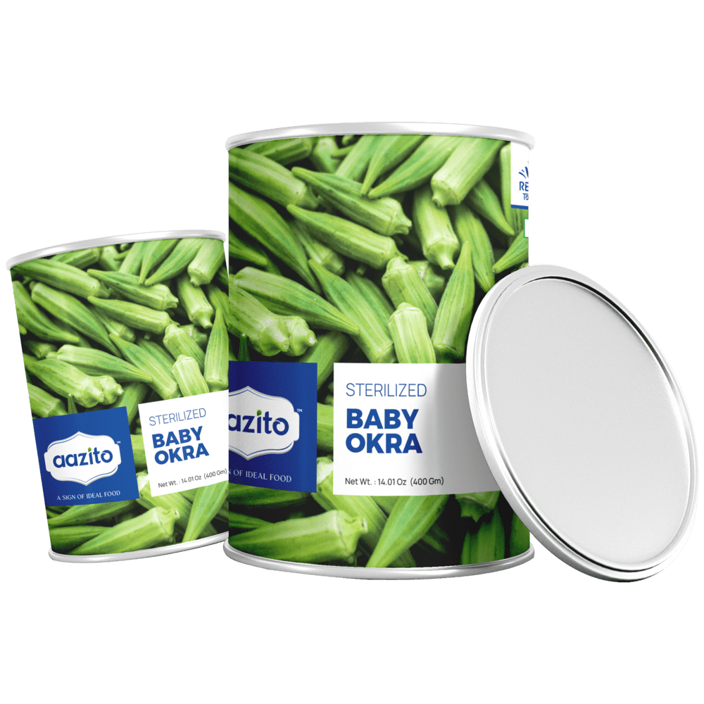 Canned Baby Okra Manufcaturer And Exporter Aazito